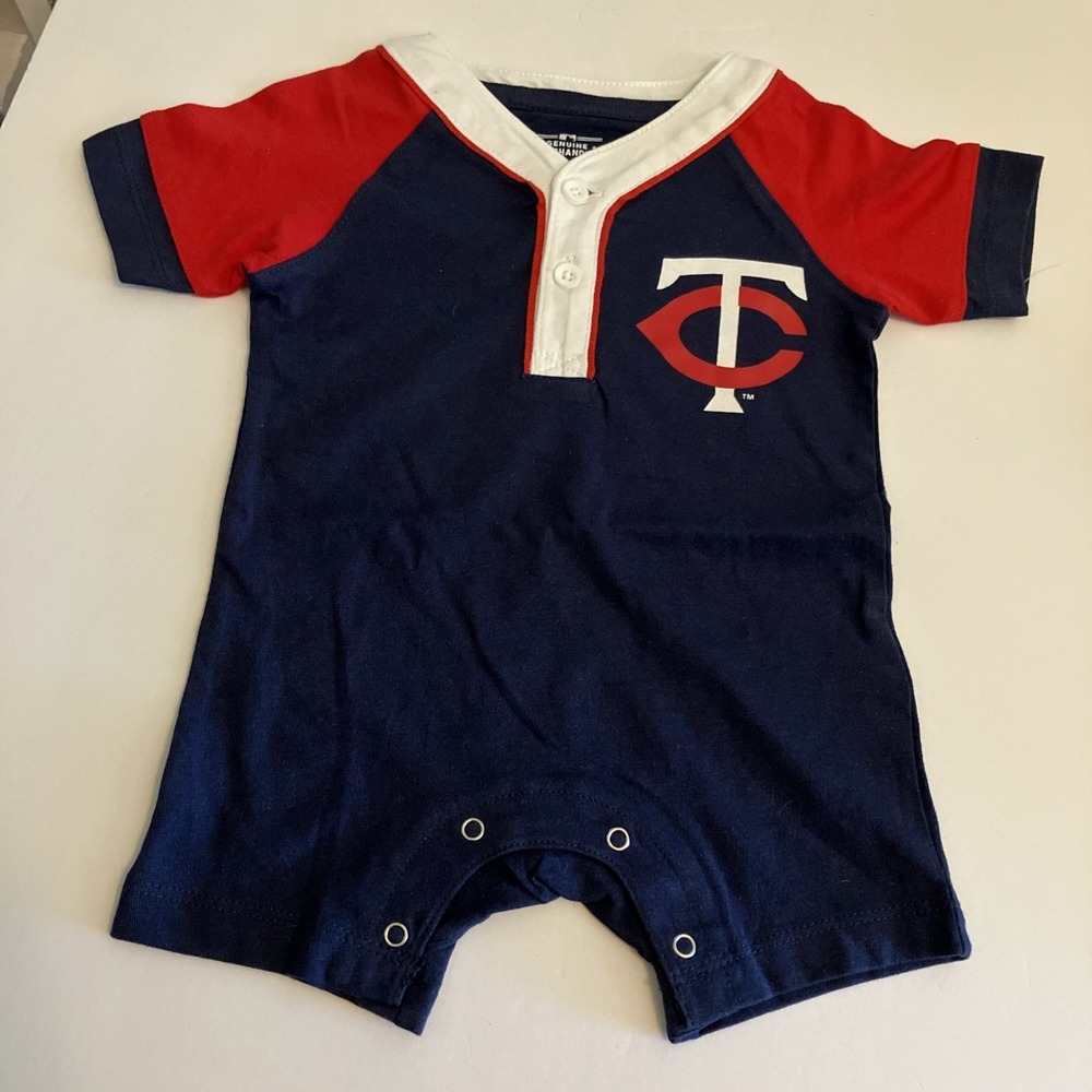 Genuine Merchandise Romper Infant 0/3 Months Navy New MLB Minnesota Twins C566